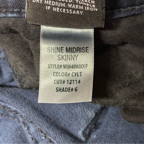 Hudson Jeans Womens 27 Shine Midrise Skinny Dark Classic Denim Night Out Party - Picture 6 of 6